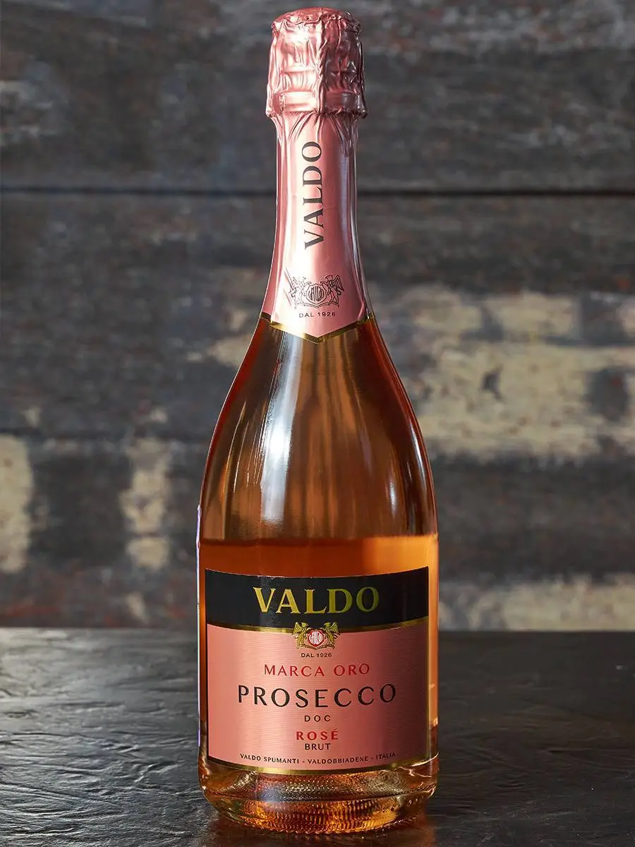 Игристое вино Prosecco Marca Oro Rose Brut Valdo купить в винном ресторане Остерия - лучшая цена Игристое вино Prosecco Marca Oro Rose Brut Valdo / Просекко Марка Оро Розе Брют Вальдо 750