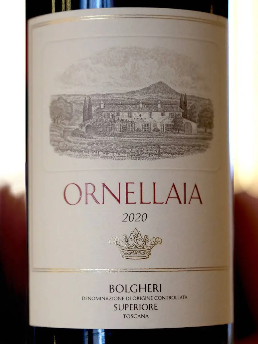 Вино Ornellaia Bolgheri Superiore 2020 купить в винном ресторане Остерия - лучшая цена Вино Ornellaia Bolgheri Superiore 2020 / Орнеллайя Болгери Супериоре