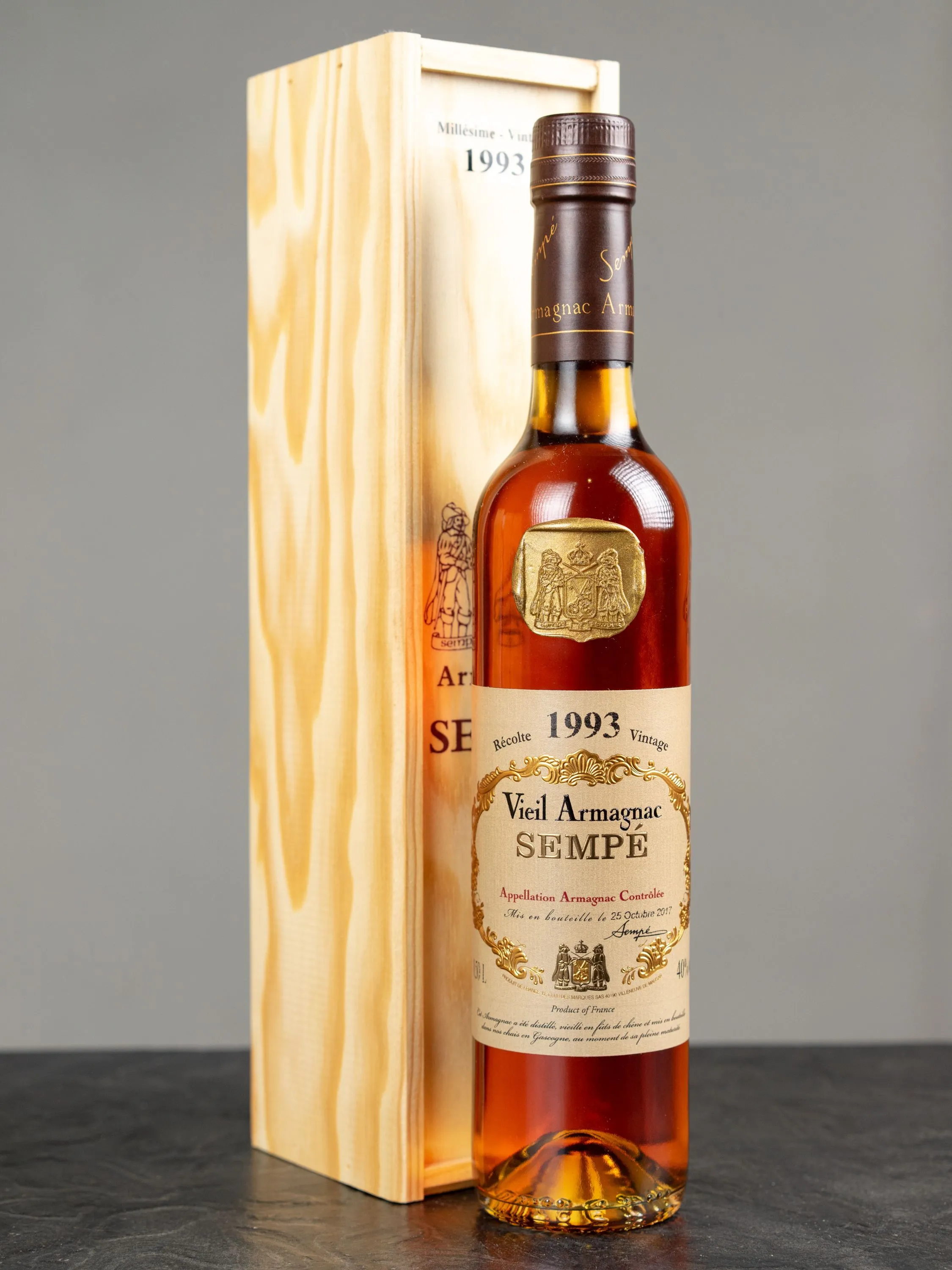 Подарочная упаковка Armagnac Sempe Vieil 1993