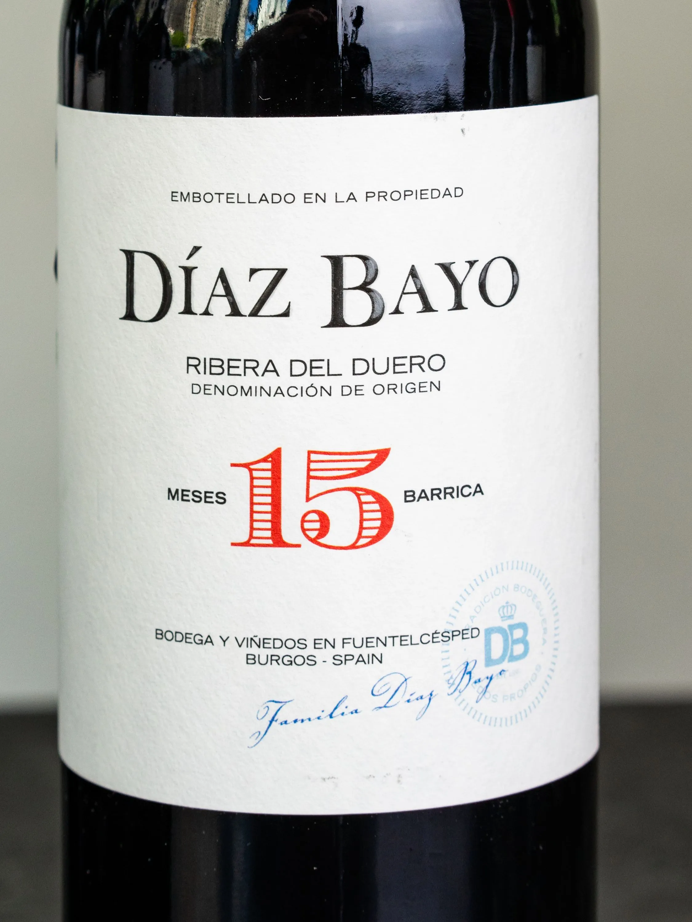Купить испанское вино Diaz Bayo 15 Meses Barrica - лучшая цена в винном ресторане Остерия Амичи на Мосфильмовской 88 Вино Diaz Bayo 15 Meses Barrica / Диас Байо, 15 Месес Барика