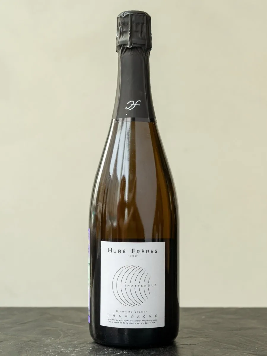 Шампанское Champagne Hure Frere Inattendue Blancs de Blanc Extra Brut купить в винном ресторане Остерия - лучшая цена Шампанское Champagne Hure Frere Inattendue Blancs de Blanc Extra Brut / Уре Фрер Инаттандю Блан де Блан Экстра Брют