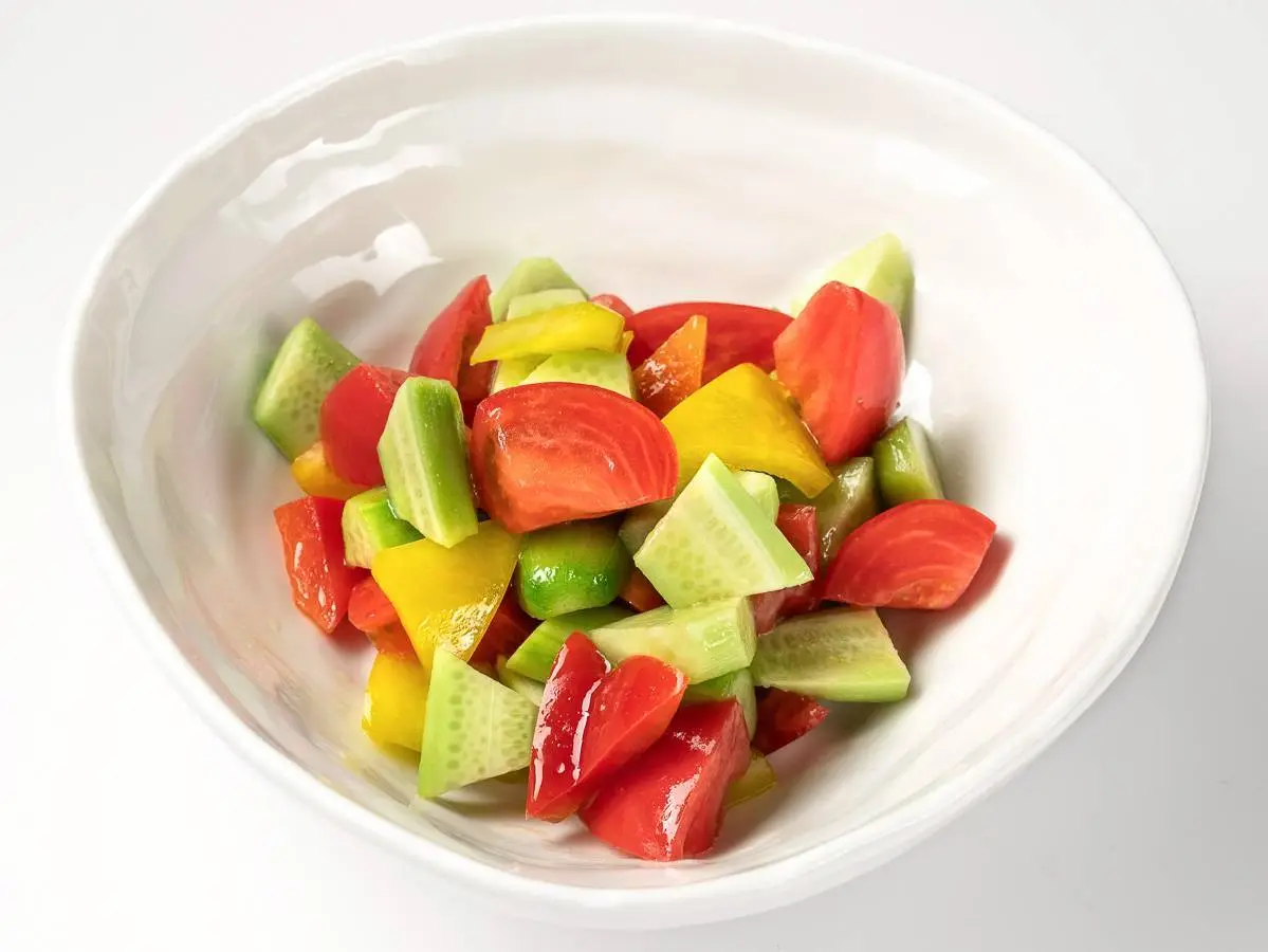 Детский салат овощной