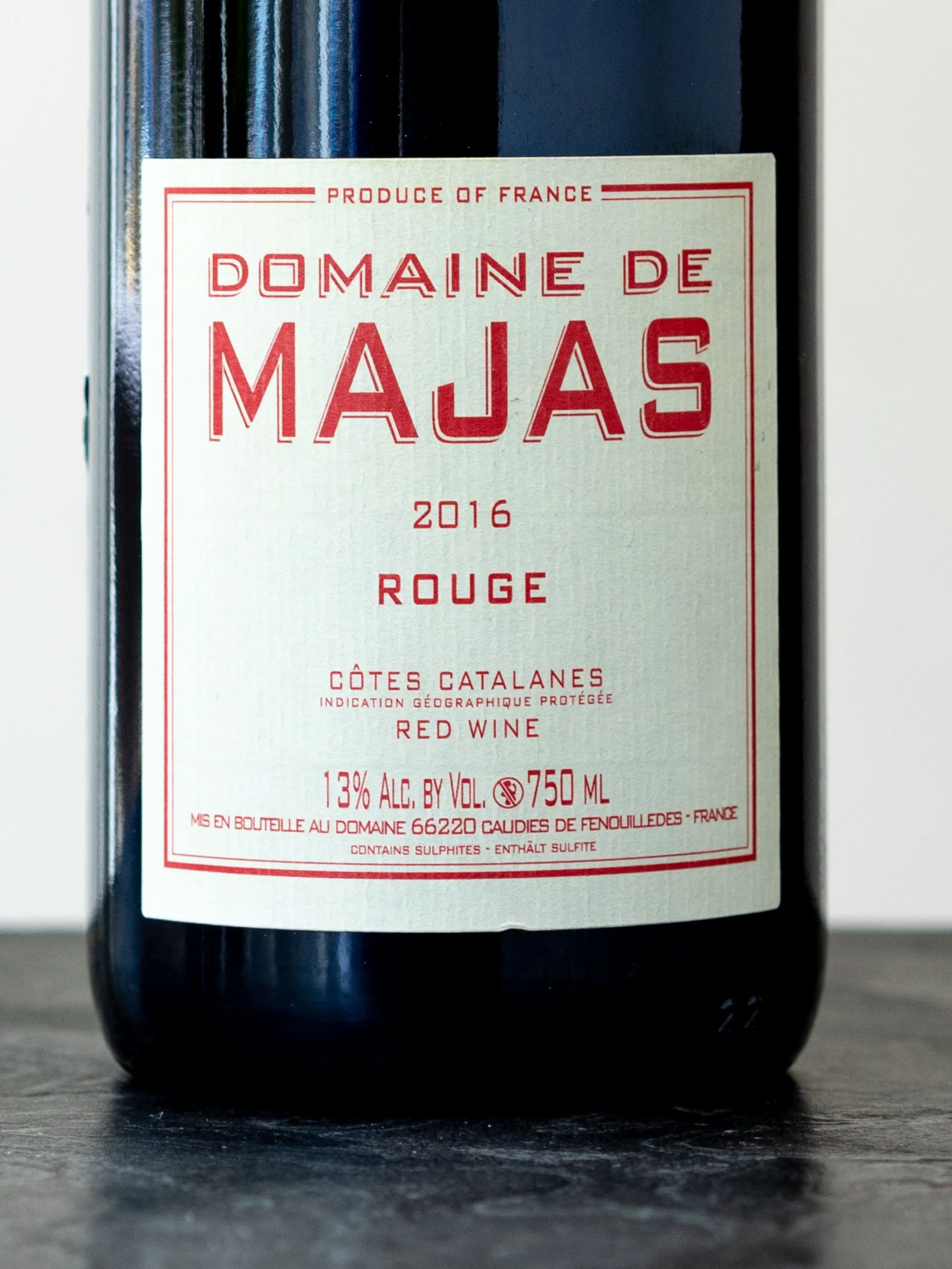 Купить вино Domaine de Majas Rouge в ресторане Амичи на Мосфильмовской цена Вино Domaine de Majas Rouge / Домен де Мажас Руж