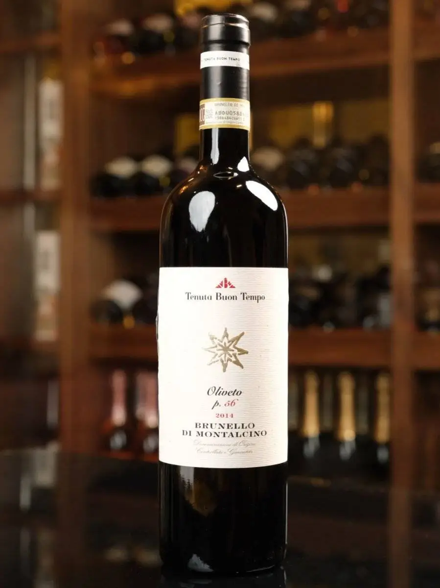 Вино Brunello di Montalcino Oliveto p.56 Tenuta Buon Tempo 2014 / Брунелло ди Монтальчино Оливето п.56 Тенута Буон Темпо