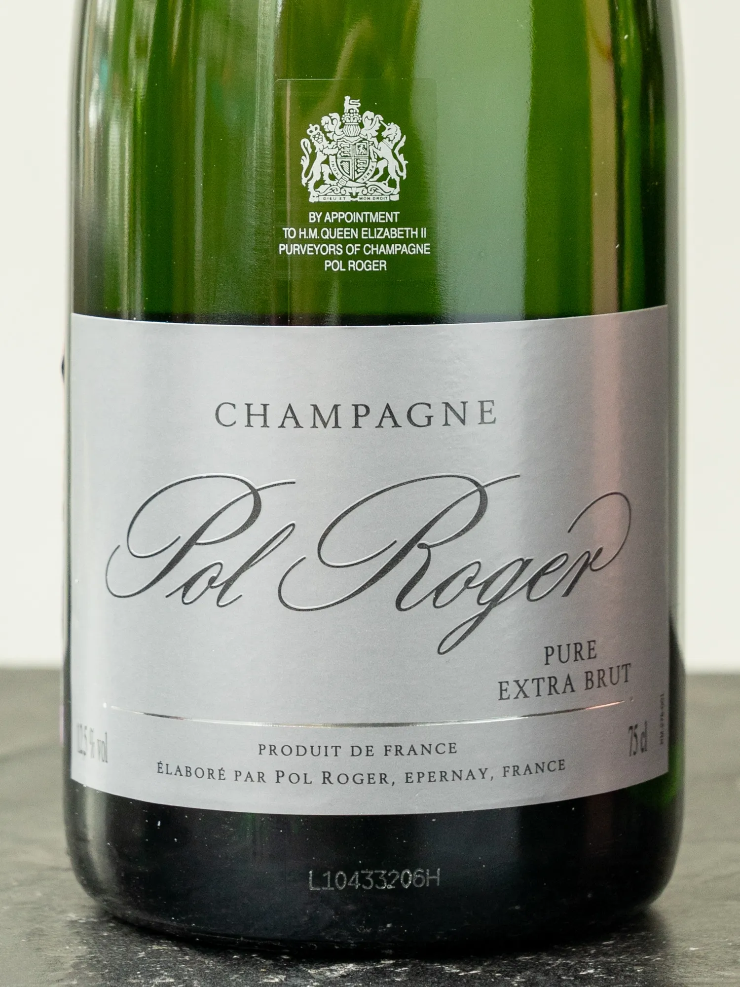 Этикетка Pol Roger Pure Extra Brut