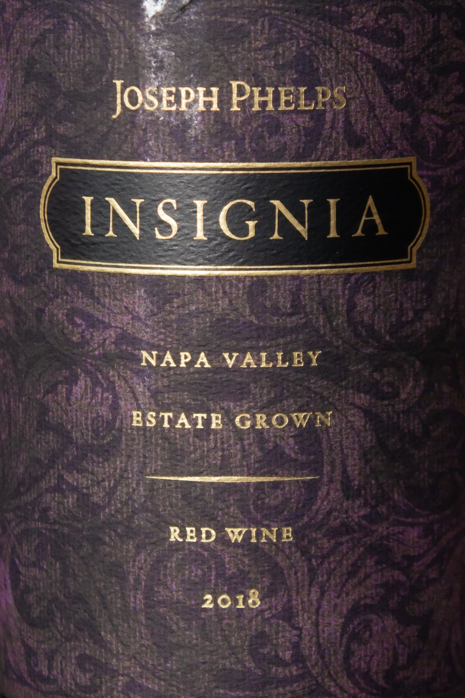 Вино Joseph Phelps Insignia 2018 купить в винном ресторане Остерия - лучшая цена Вино Joseph Phelps Insignia 2018 / Инсигния Жозеф Фелпс 2018