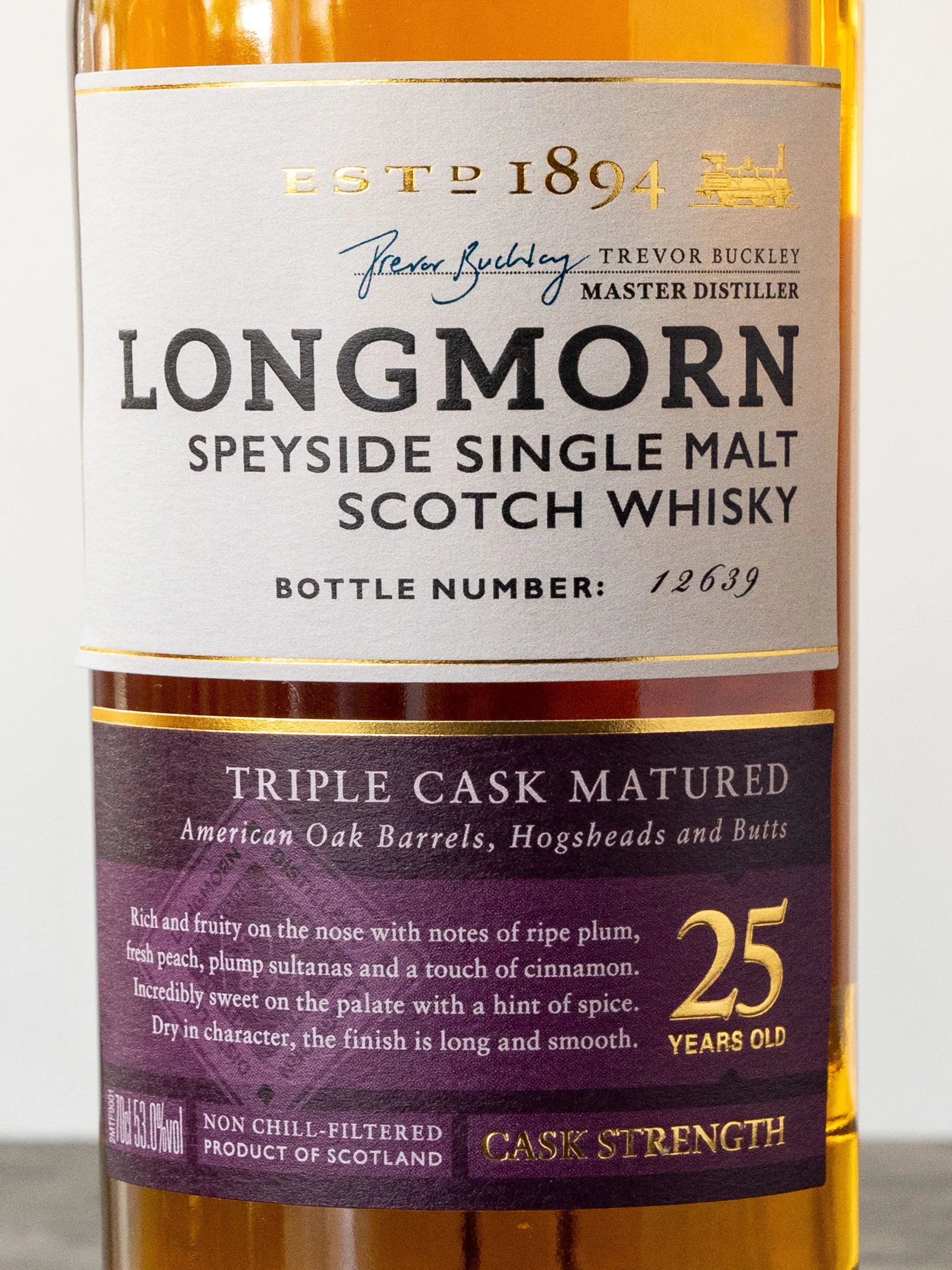 Виски Longmorn 25 Year Old купить в ресторане Остерия - лучшая цена Виски Longmorn 25 Year Old / Лонгморн 25 лет