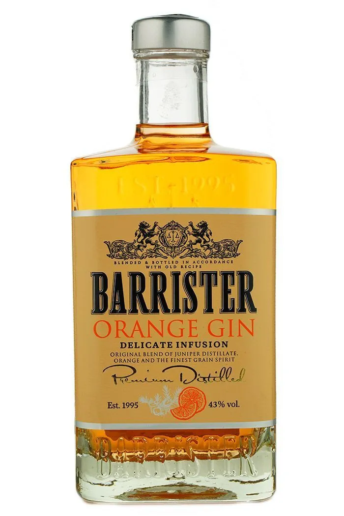Джин Barrister Orange Gin 500 ml / Барристер Оранж 0.5 л