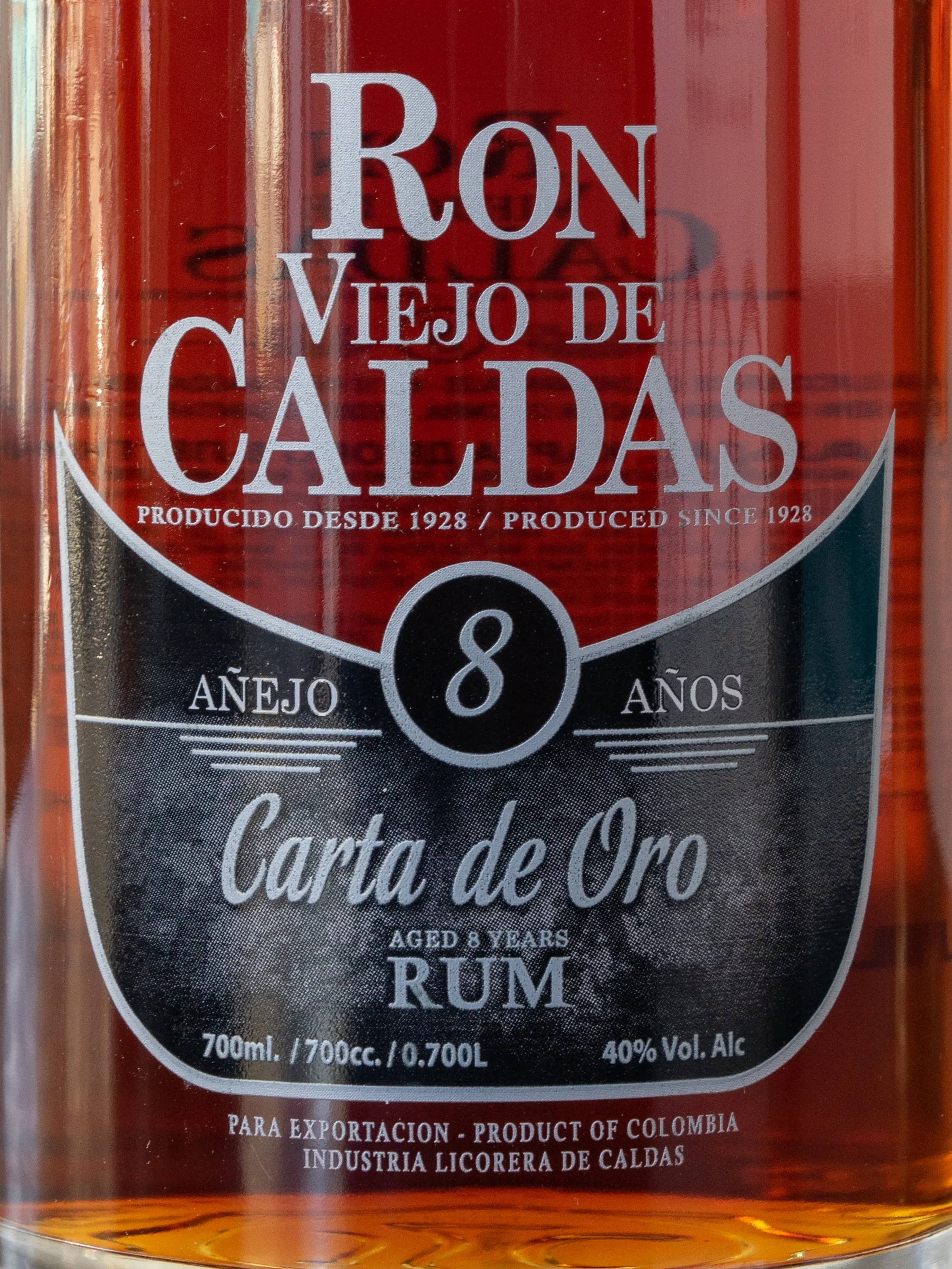 Ром Viejo de Caldas Carta de Oro 8 Years Old купить в винном ресторане Остерия Амичи - лучшая цена Ром Viejo de Caldas Carta de Oro 8 Years Old / Вьехо де Кальдас Аньехо 8 лет
