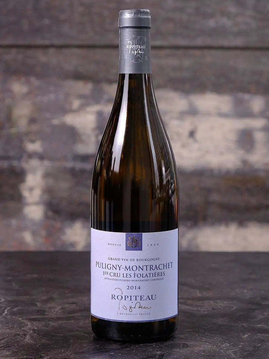 Вино Ropiteau Puligny-Montrachet Les Folatieres Premier Cru 2014 / Ропито Пюлини-Монрашэ Ле Шалюмо Премьер Крю