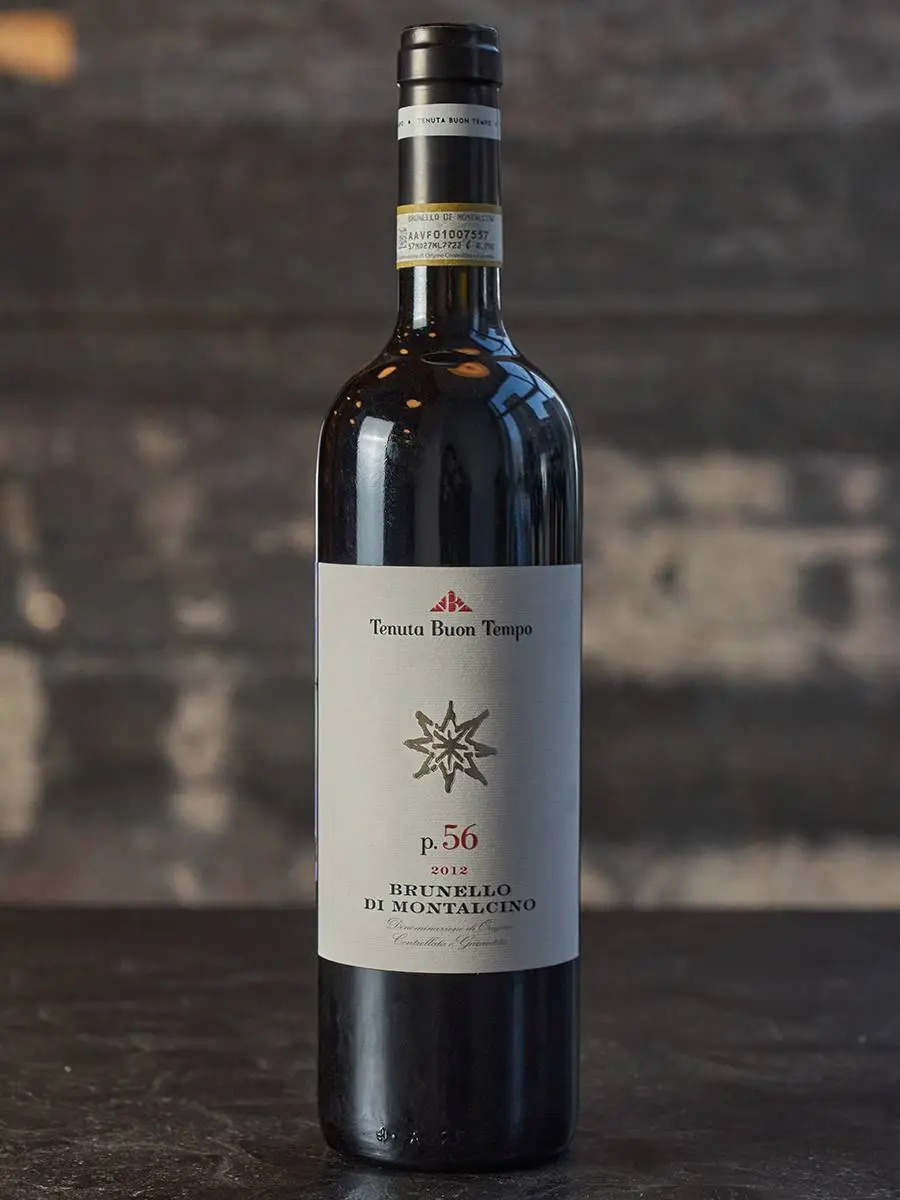 Вино Brunello di Montalcino p.56 Tenuta Buon Tempo DOCG 2012 купить в винном ресторане Остерия - лучшая цена Вино Brunello di Montalcino p.56 Tenuta Buon Tempo DOCG 2012 / Тенута Буон Темпо Брунелло ди Монтальчино п.56