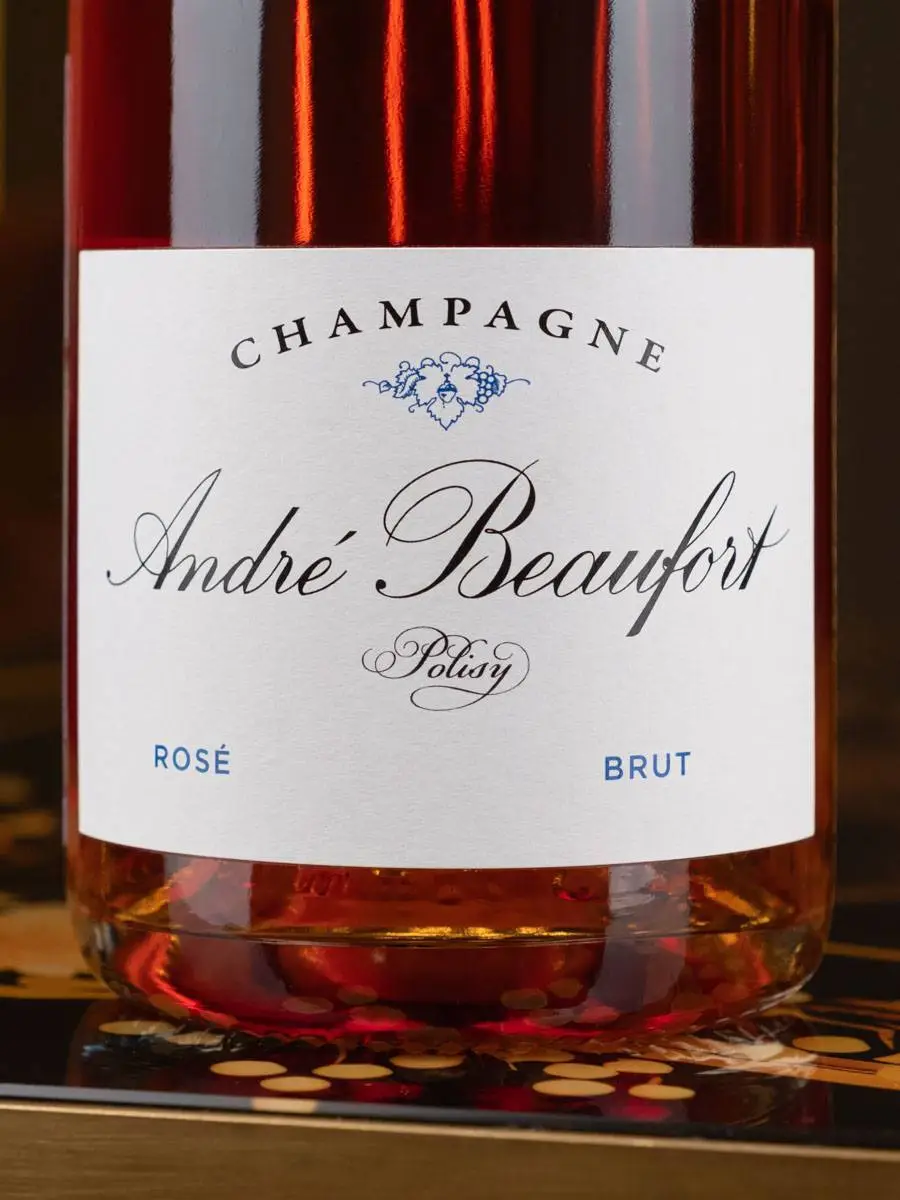Шампанское Andre Beaufort Polisy Rose 2018 / Андре Бофор Полизи Розе Брют
