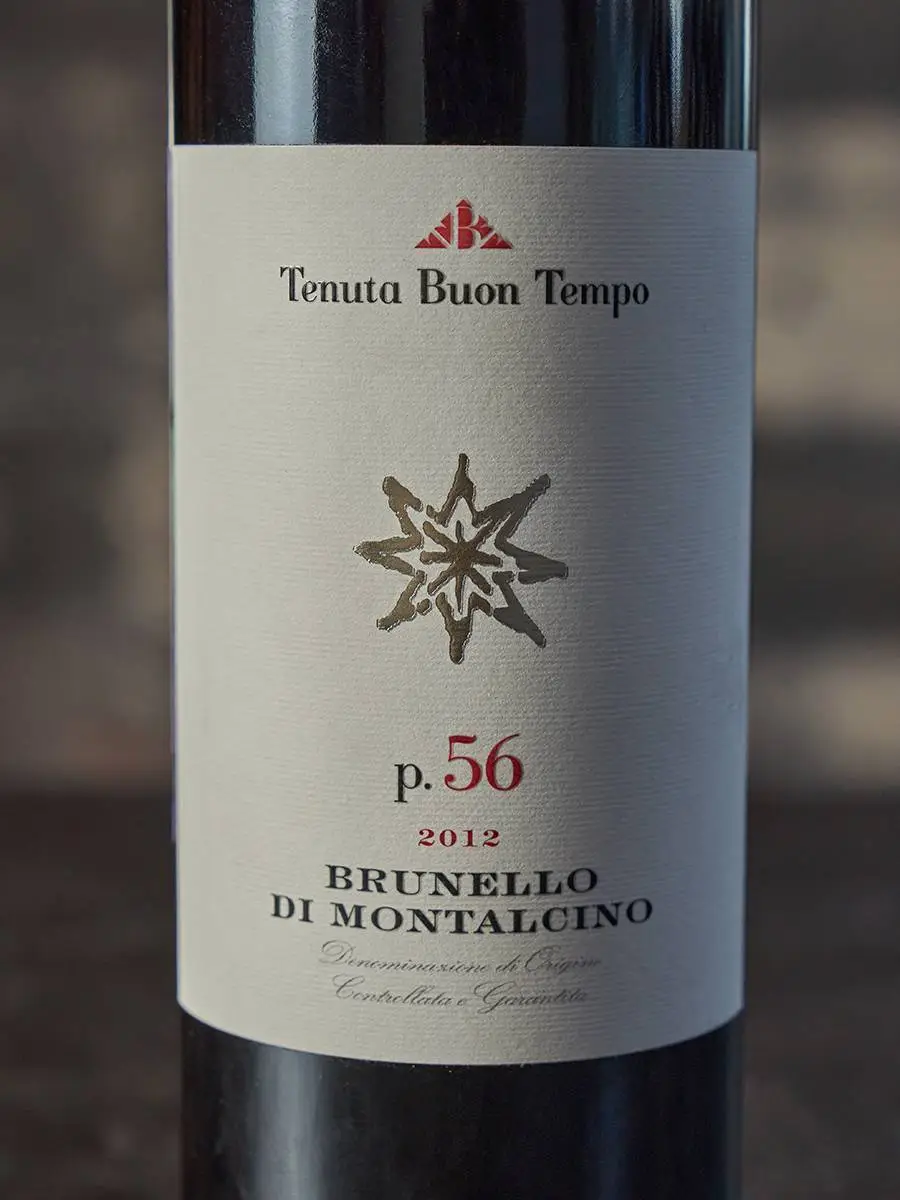 Вино Brunello di Montalcino p.56 Tenuta Buon Tempo DOCG 2012 купить в винном ресторане Остерия - лучшая цена Вино Brunello di Montalcino p.56 Tenuta Buon Tempo DOCG 2012 / Тенута Буон Темпо Брунелло ди Монтальчино п.56