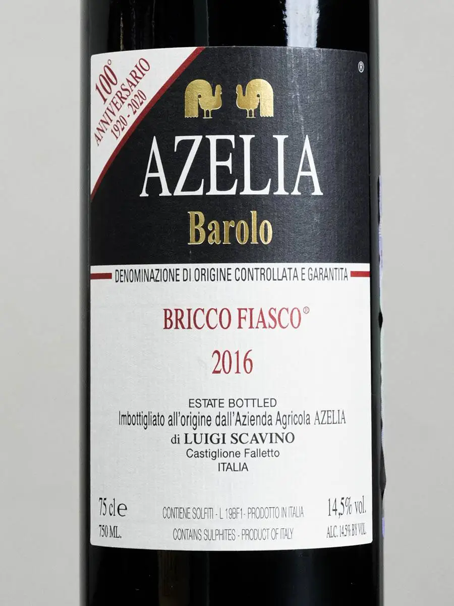 Вино Barolo Bricco Fiasco Azelia 2016 купить в винном ресторане Остерия - лучшая цена Вино Barolo Bricco Fiasco Azelia 2016 / Бароло Брикко Фьяско Адзелия