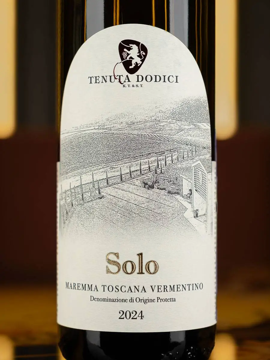 Вино Tenuta Dodici Solo Dodici Vermentino Maremma / Тенута Додичи Соло Додичи Верментино Маремма
