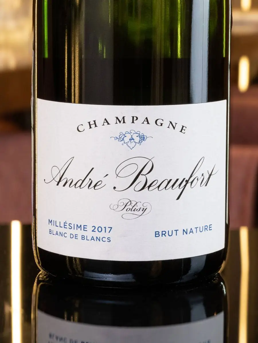 Шампанское Andre Beaufort Polisy Millesime Blanc de Blancs 2017 / Андре Бофор Полизи Блан де Блан