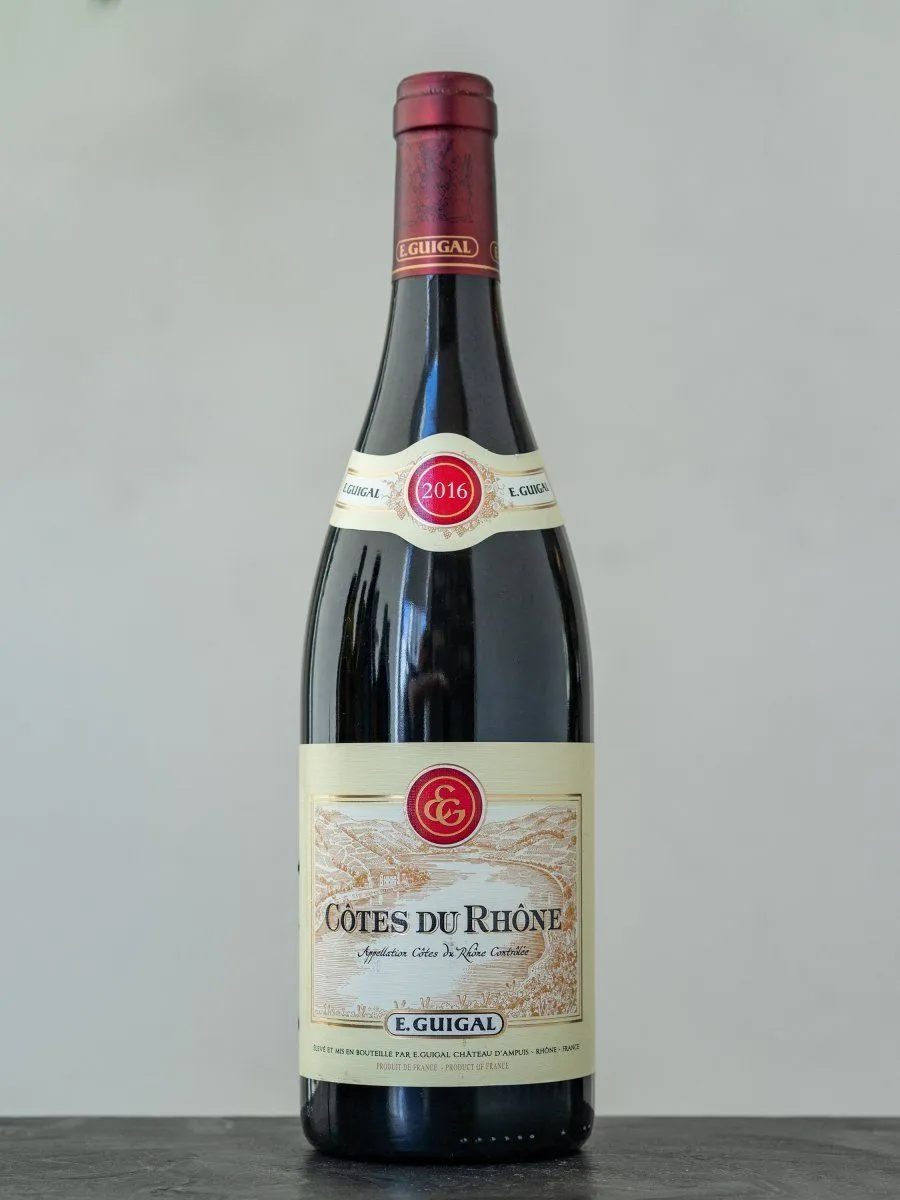 Купить вино Guigal Cotes du Rhone Roug - лучшая цена в ресторане Амичи на Мосфильмовской 88 Вино Guigal Cotes du Rhone Roug / Гигаль Кот дю Рон