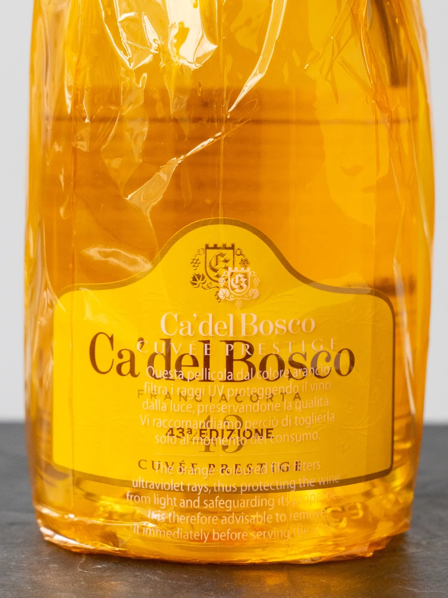 Игристое вино Franciacorta Brut Cuvee Prestige DOCG купить в ресторане Остерия - лучшая цена Игристое вино Franciacorta Brut Cuvee Prestige DOCG / Франчакорта Брют Кюве Престиж