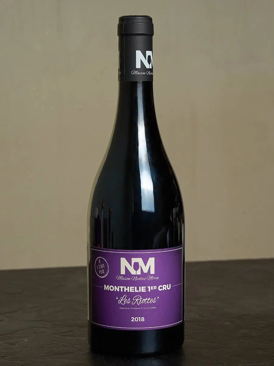 Вино Maison Nicolas Morin Monthelie Premier Cru Les Riottes 2018 / Мезон Николя Моран Монтели Премье Крю Ле Риотт