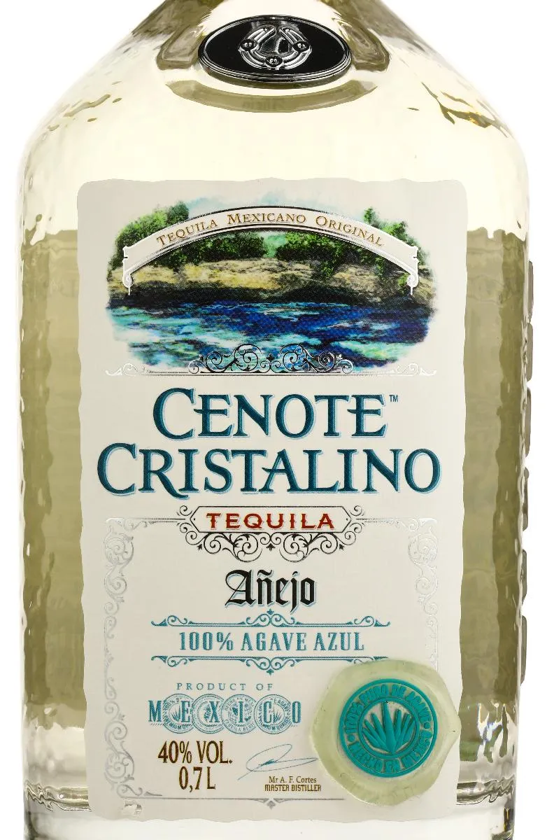 Текила Cenote Anejo 100% Blue Agave / Сеноте Аньехо