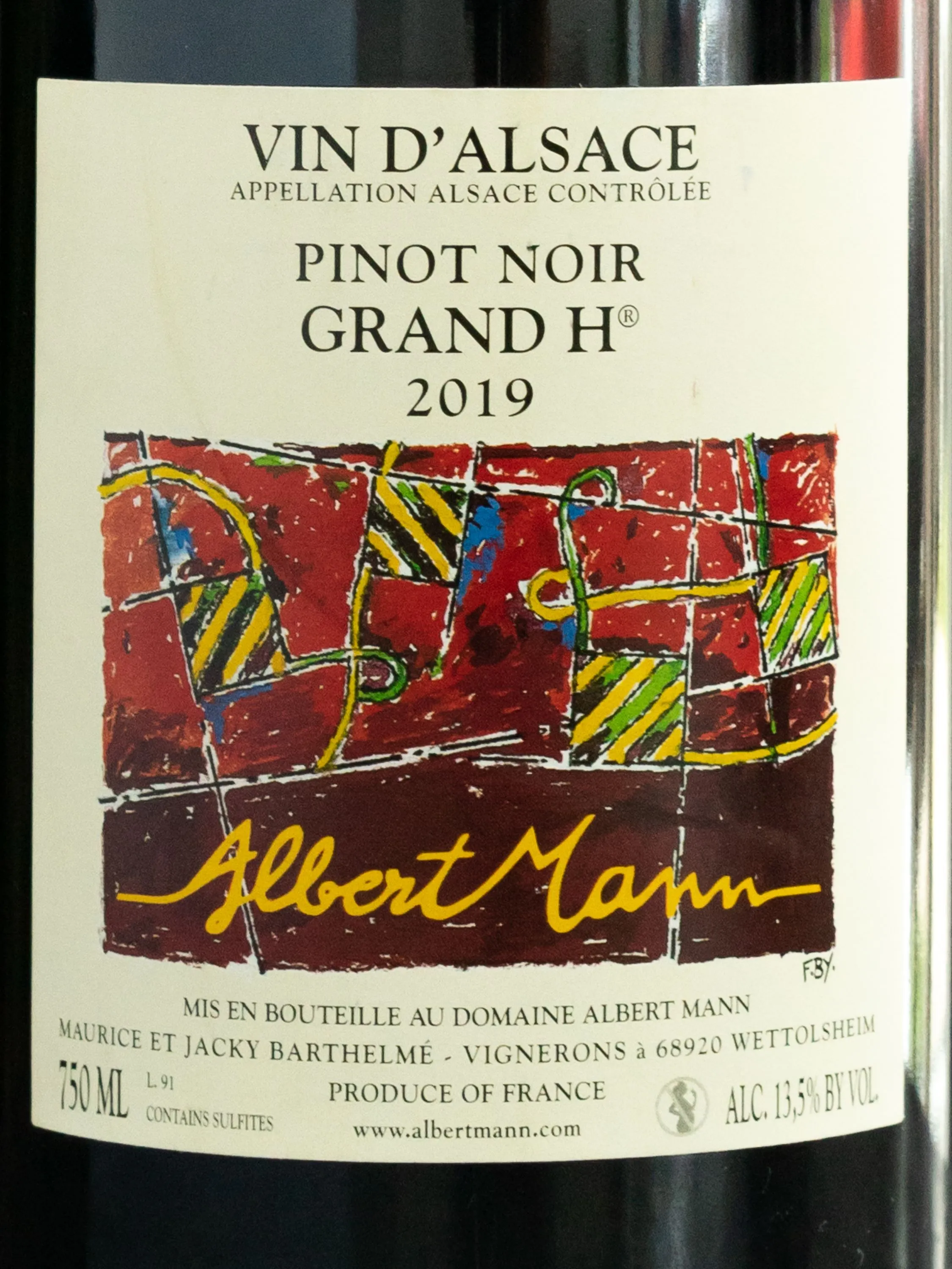 Вино Albert Mann Pinot Noir Grand H / Альберт Манн Пино Нуар Гран Х