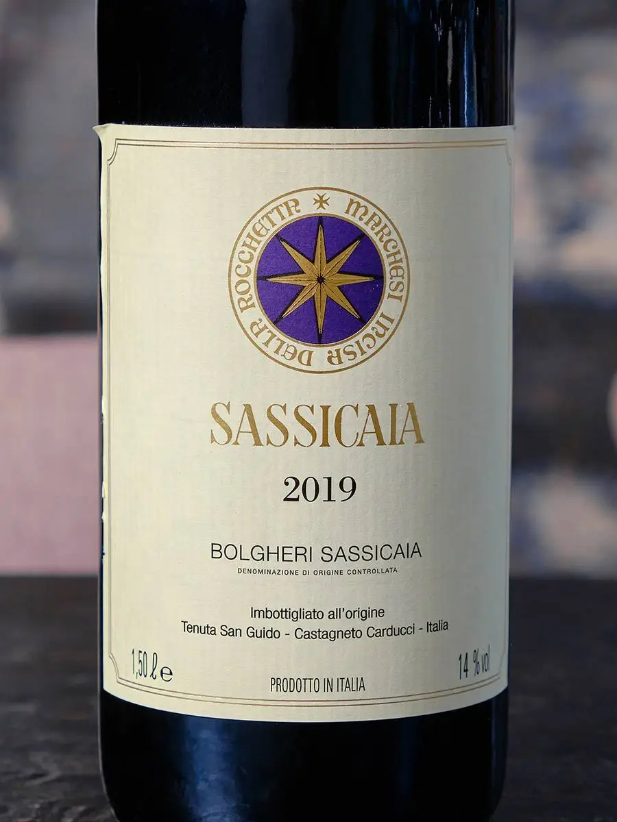 Вино Sassicaia Bolgheri 2019 купить в винном ресторане Остерия - лучшая цена Вино Sassicaia Bolgheri 2019 / Сассикайя Болгери