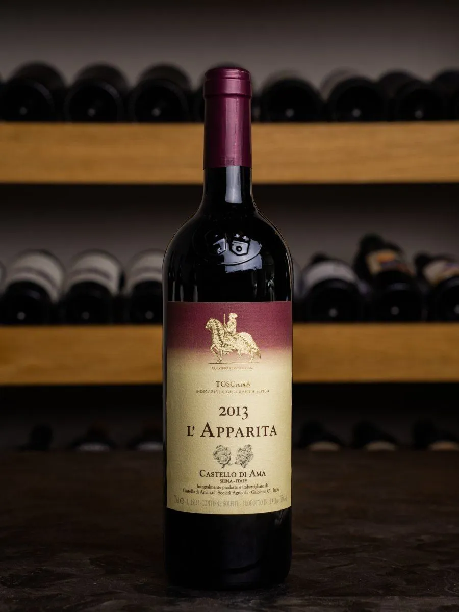 Купить вино Merlot IGT l'Apparita - лучшая цена в ресторане Остерия Амичи Вино Merlot IGT l'Apparita / Кастелло ди Ама, Л'Аппарита
