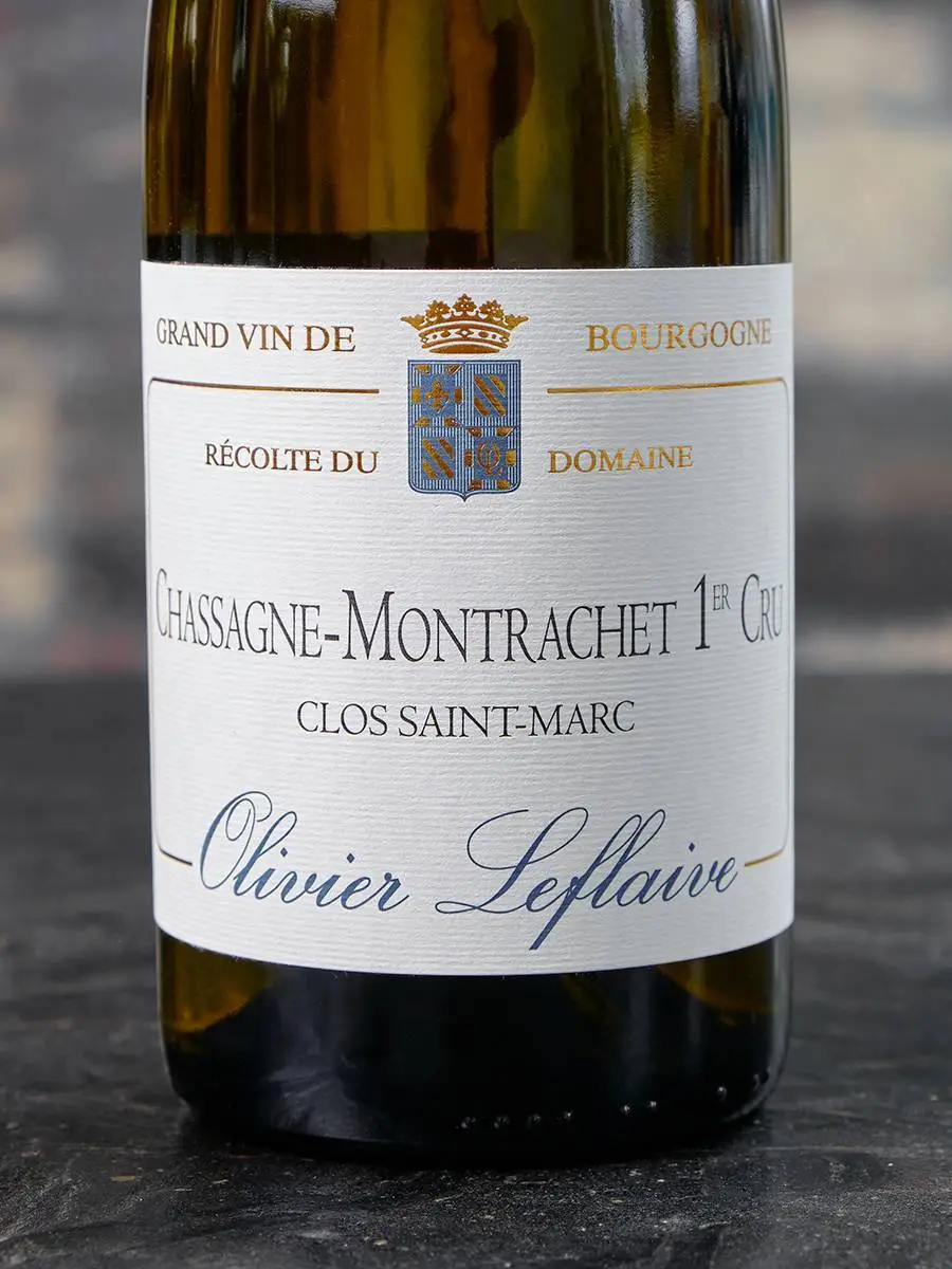 Этикетка Olivier Leflaive Chassagne-Montrachet 1er Cru Clos Saint Marc 2018