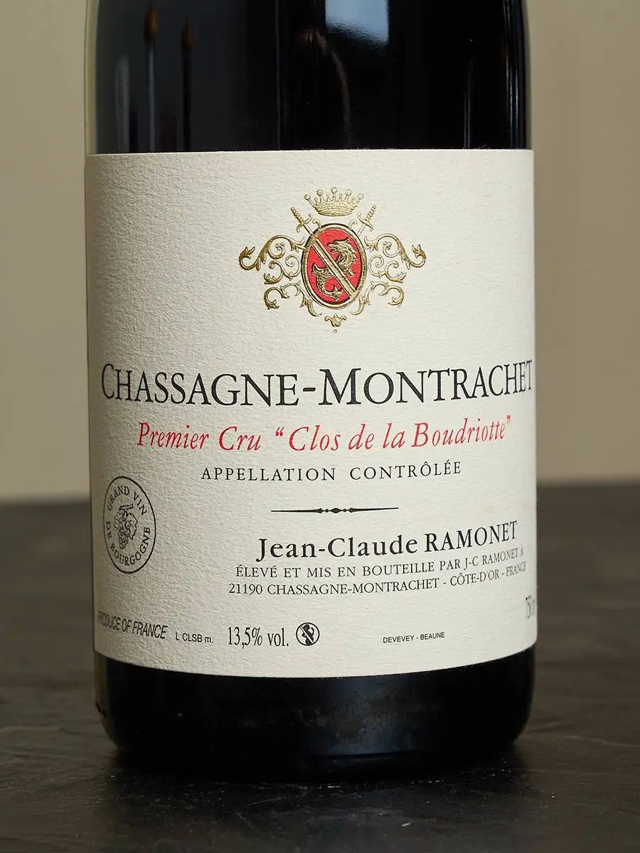 Вино Jean Cluade Ramonet Chassagne Montrachet Clos de la Boudriotte Premier Cru 2018 / Жан Клод Рамоне Шассань Монраше Кло де ла Будриот Премье Крю