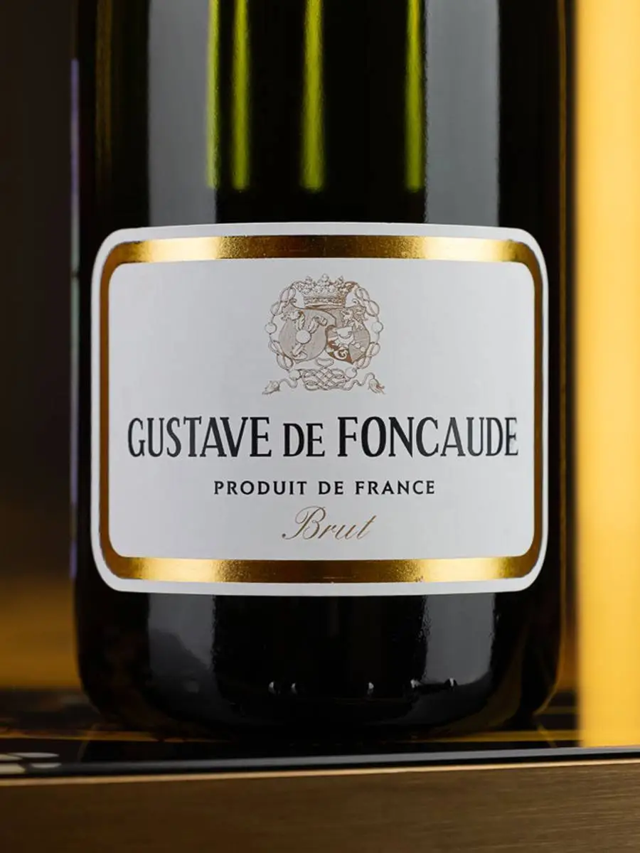 Этикетка Gustave de Foncaude Cremant de Bordeaux Brut