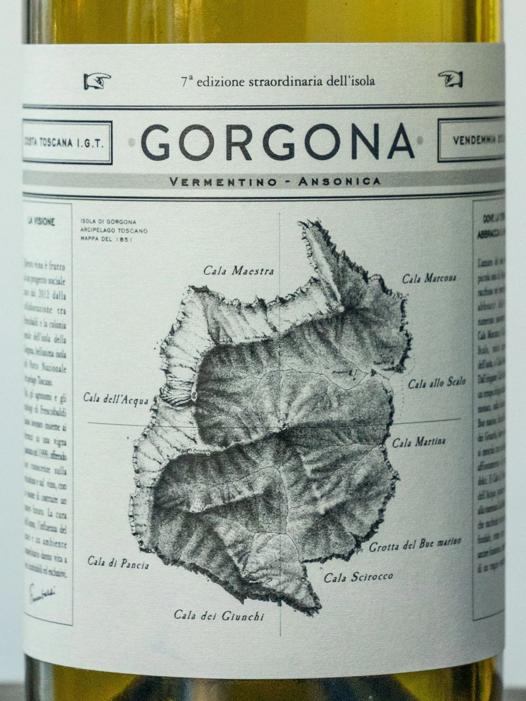 Вино Gorgona Costa Toscana 2018 купить в винном ресторане Остерия - лучшая цена Вино Gorgona Costa Toscana 2018 / Горгона Коста Тоскана 2018