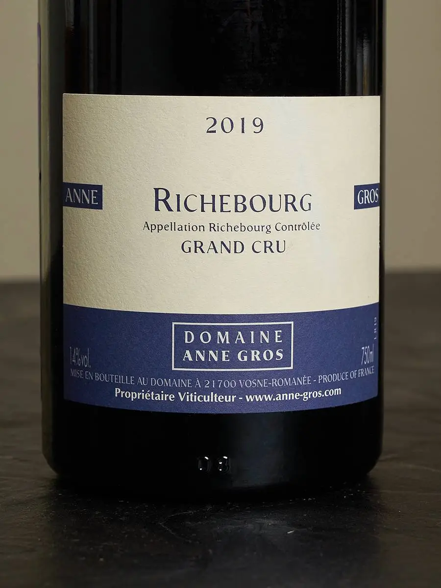 Вино Anne Gros Richebourg 2019 / Анн Гро Ришбур Гран Крю