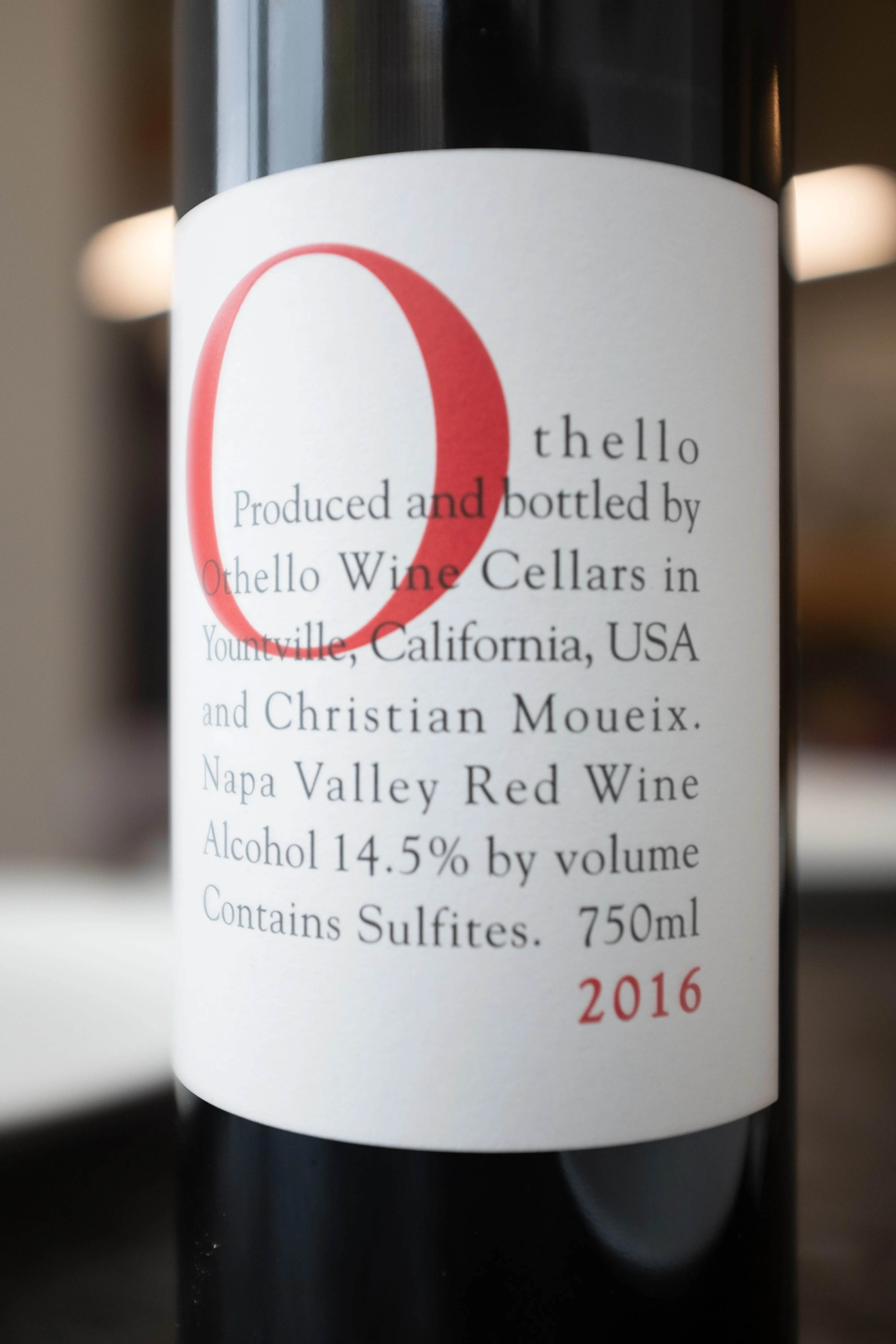 Купить вино Dominus Estate Othello 2016 в винном ресторане Остерия Amici цена Вино Dominus Estate Othello 2016 / Отелло 2016