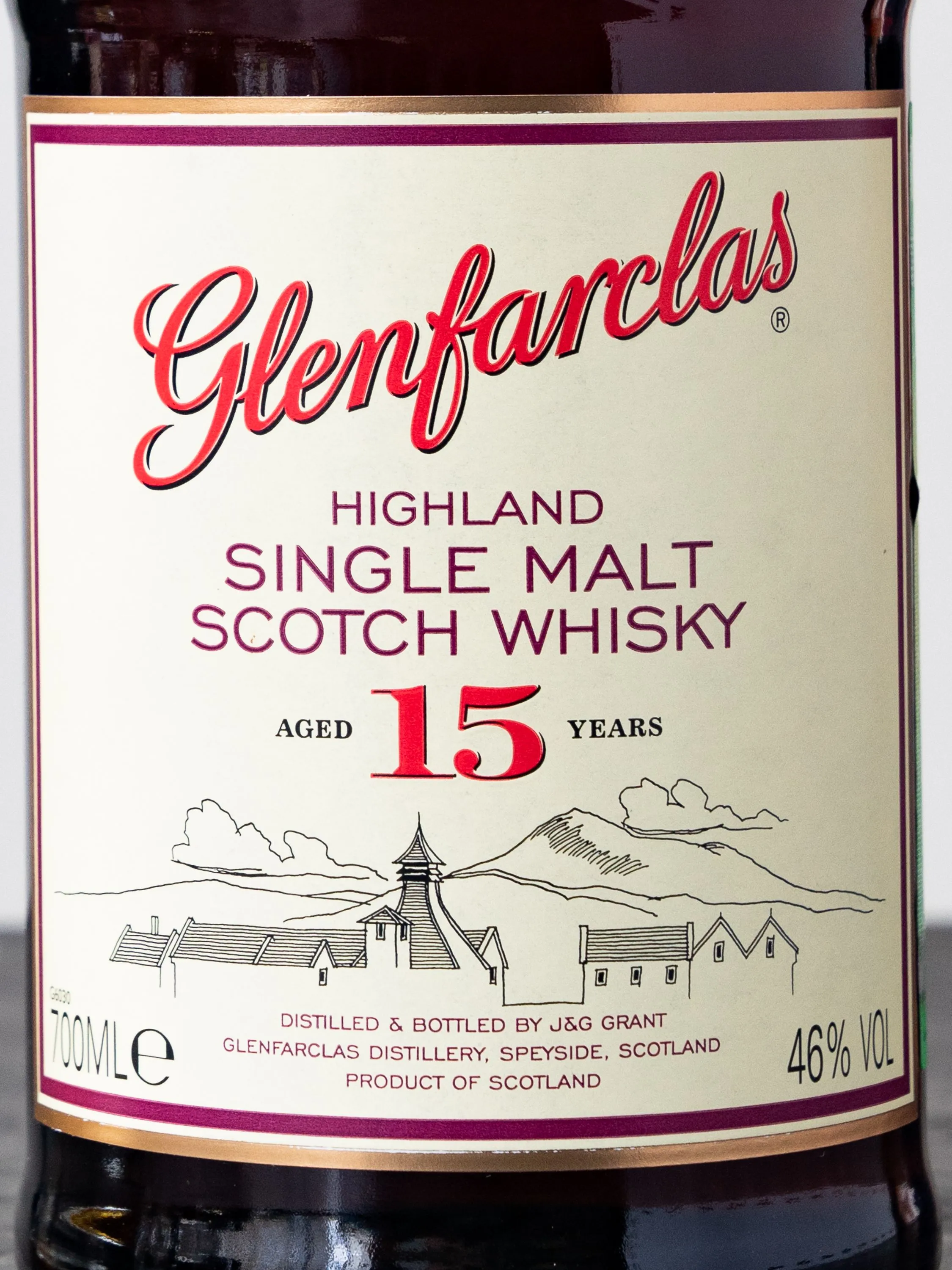 Купить Виски Glenfarclas 15 y.o. (Гленфарклас 15 лет) - лучшая цена в ресторане Амичи Виски Glenfarclas 15 y.o. / Гленфарклас 15 лет