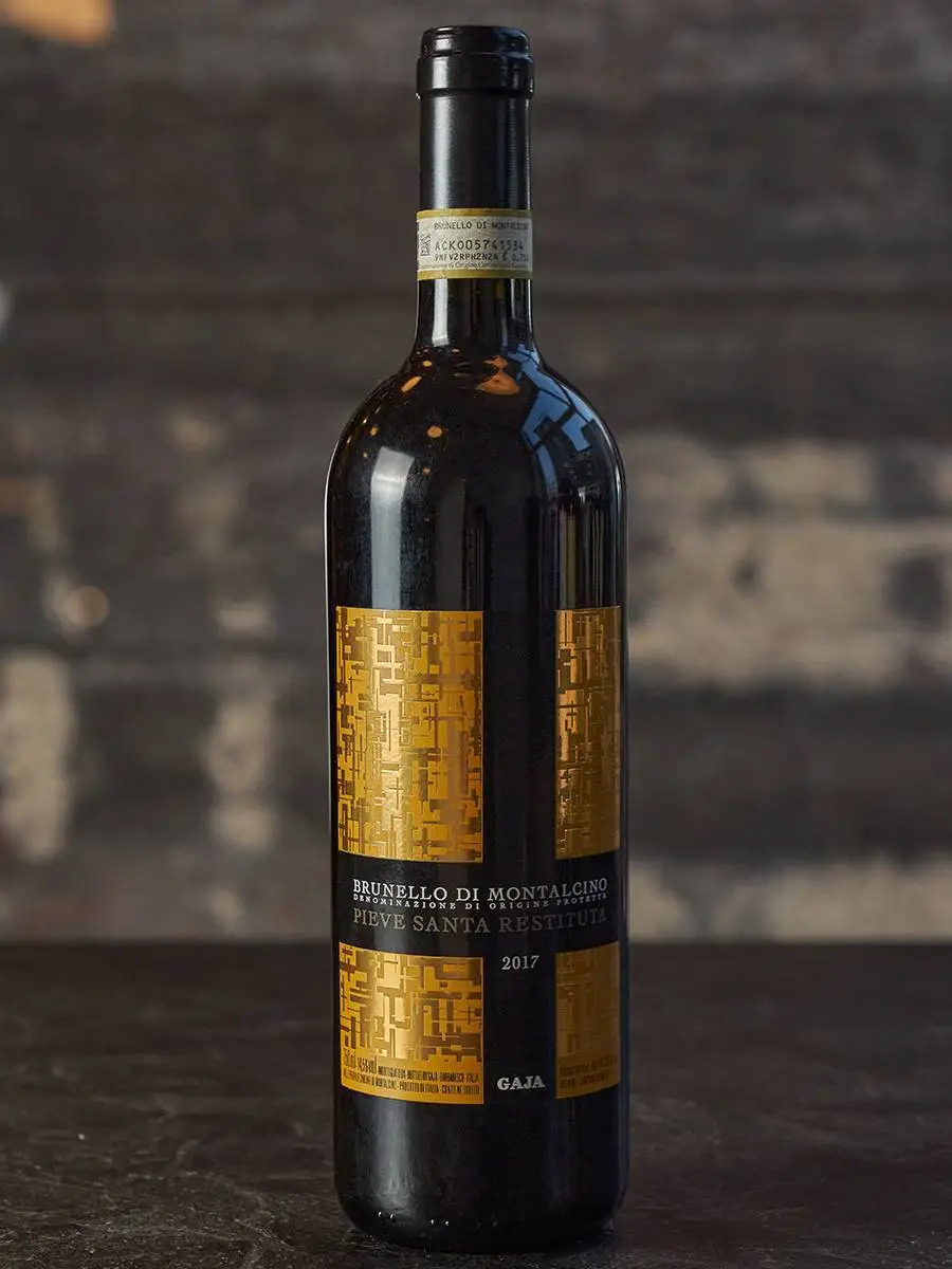 Вино Gaja Pieve Santa Restituta Brunello di Montalchino DOCG 2017 купить в винном ресторане Остерия - лучшая цена Вино Gaja Pieve Santa Restituta Brunello di Montalchino DOCG 2017 / Гайя Пиеве Санта Реститута Брунелло ди Монтальчино ДОКГ 2017