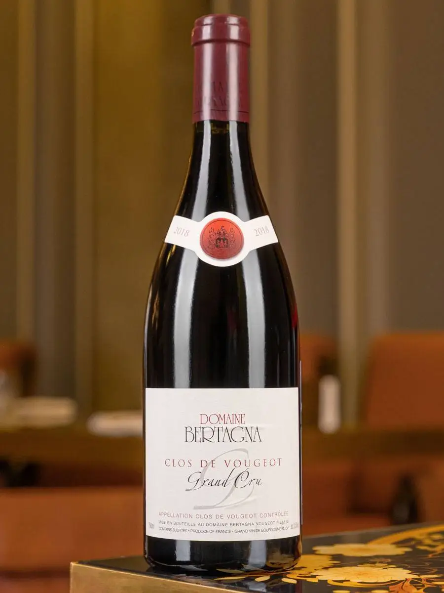 Вино Domaine Bertagna Clos de Vougeot Grand Cru 2018 / Кло де Вужо Гран Крю  Домен Бертанья