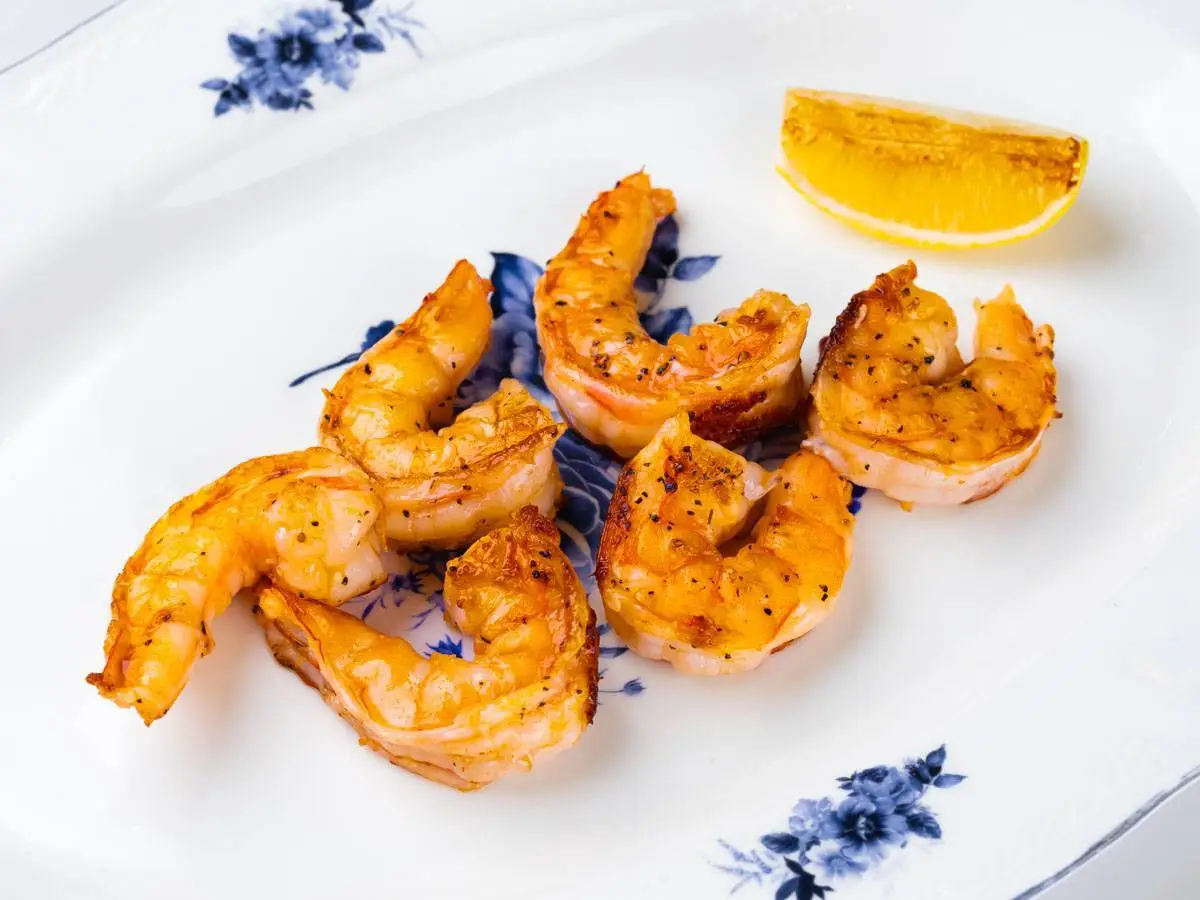 Креветки лангустины на гриле