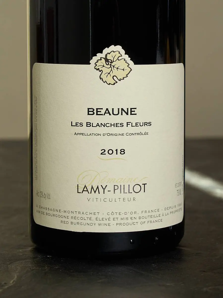 Вино Domaine Lamy-Pillot Beaune Les Blanches Fleurs 2018 купить в винном ресторане Остерия - лучшая цена Вино Domaine Lamy-Pillot Beaune Les Blanches Fleurs 2018 / Бон Домэн Лами Пийо Ле Бланш Флёр