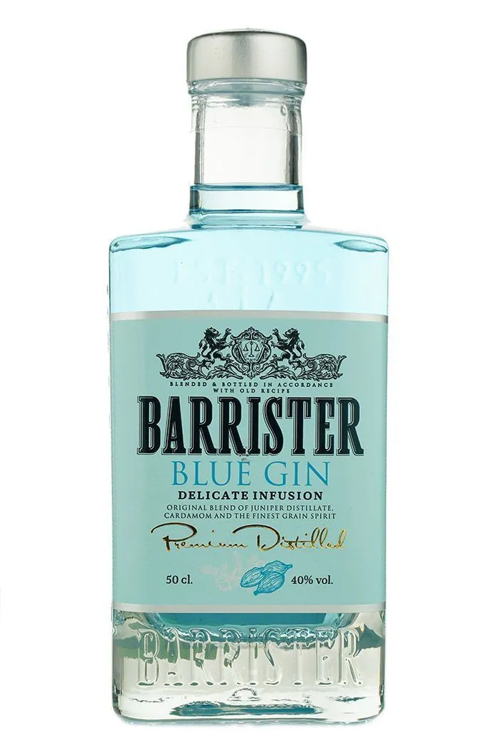 Джин Barrister Blue Gin 500 ml / Барристер Блю 0.5 л