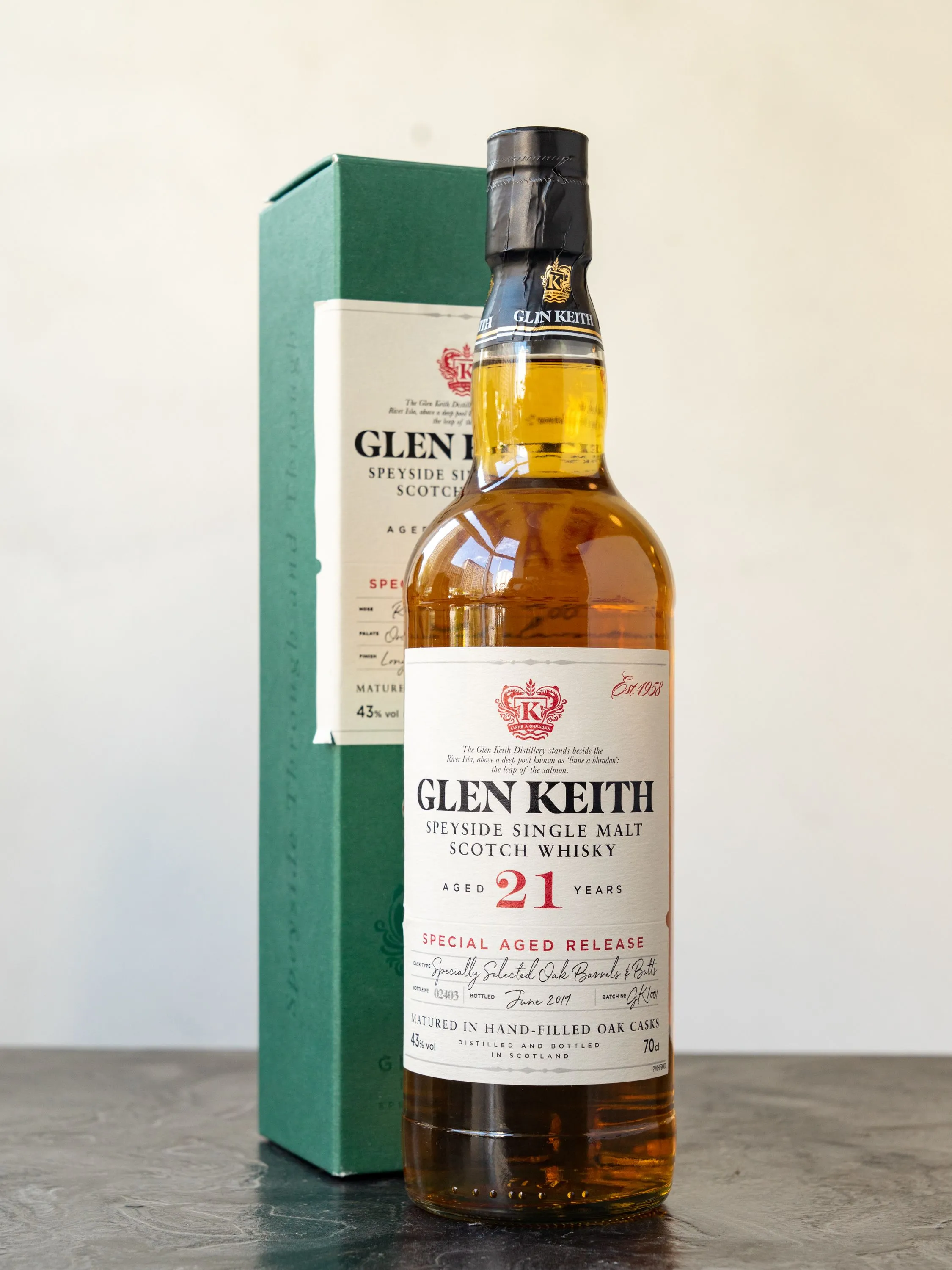 Виски Glen Keith 21 years old купить в ресторане Остерия - лучшая цена Виски Glen Keith 21 years old / Глен Кит 21 год