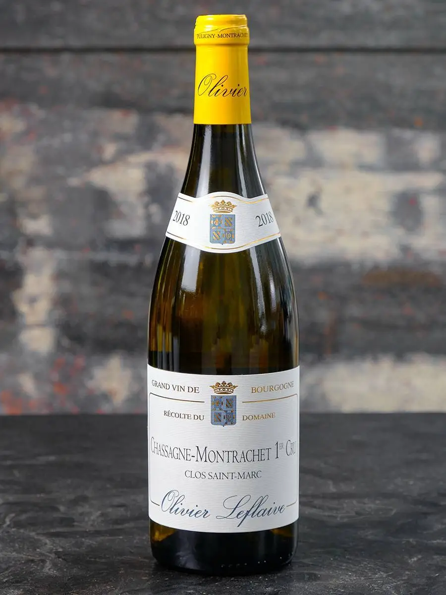 Вино Olivier Leflaive Chassagne-Montrachet 1er Cru Clos Saint Marc 2018 / Оливье Лефлев Шассань-Монраше Премье Крю Кло Сен-Марк