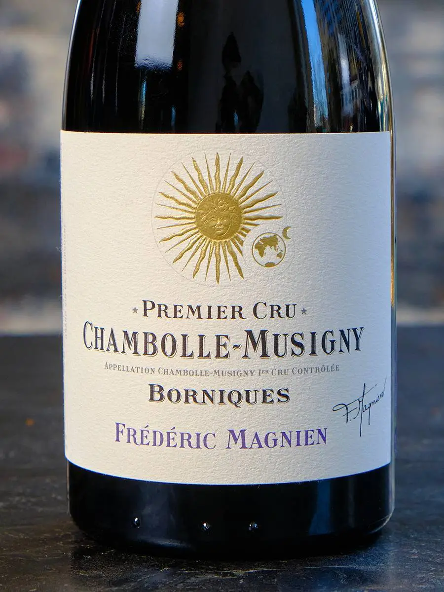 Этикетка Frederic Magnien Chambolle-Musigny 1-er Cru Borniques 2018