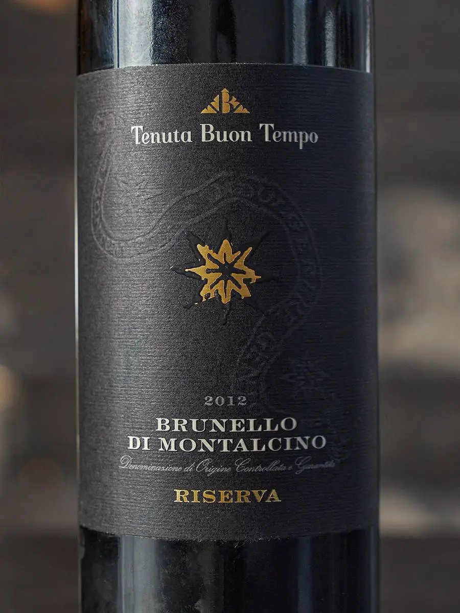 Вино Brunello di Montalcino Riserva Tenuta Buon Tempo DOCG 2012 купить в винном ресторане Остерия - лучшая цена Вино Brunello di Montalcino Riserva Tenuta Buon Tempo DOCG 2012 / Брунелло ди Монтальчино Резерва Тенута Буон Темпо