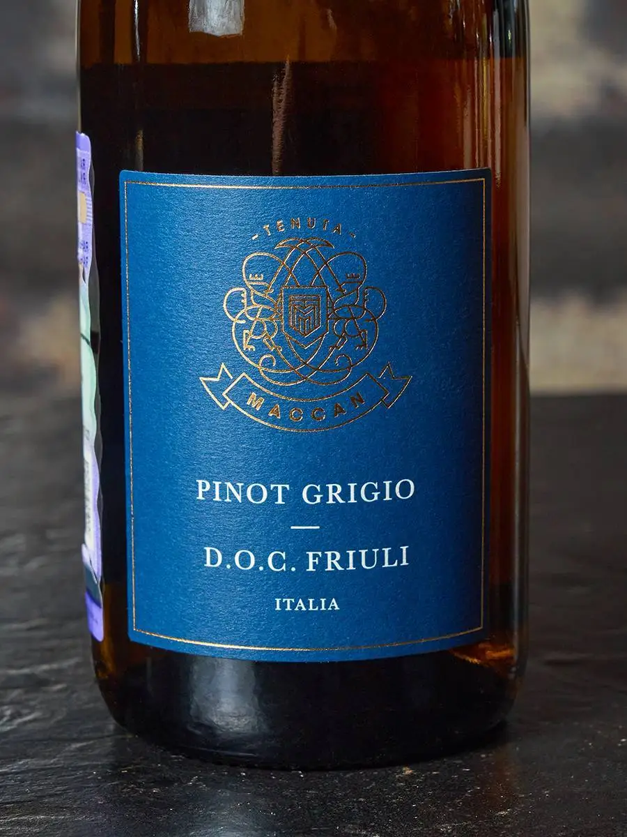 Этикетка Pinot Grigio Friuli Grave Tenuta Maccan