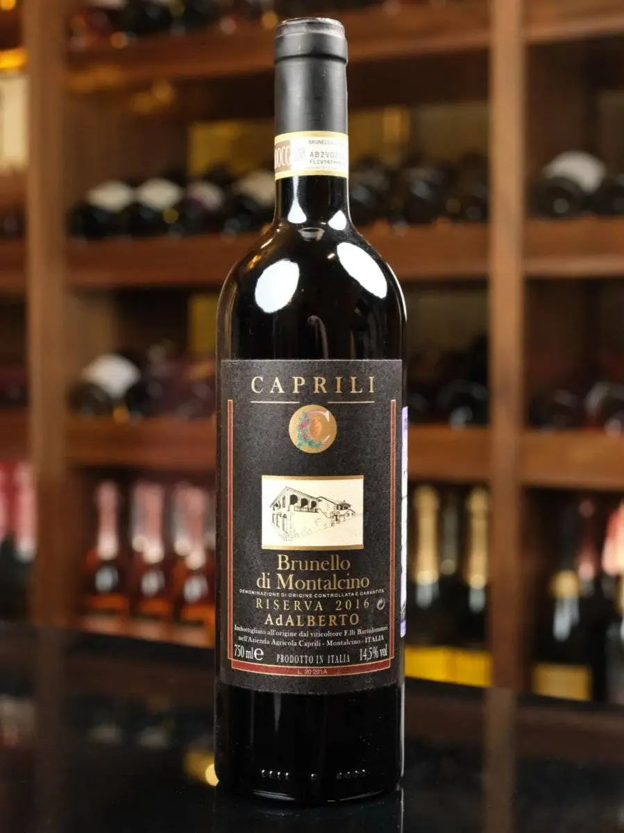 Вино Brunello di Montalcino AdAlberto Riserva Caprili 2016 купить в винном ресторане Остерия - лучшая цена Вино Brunello di Montalcino AdAlberto Riserva Caprili 2016 / Брунелло Ди Монтальчино Резерва АдАльберто Каприли 2016