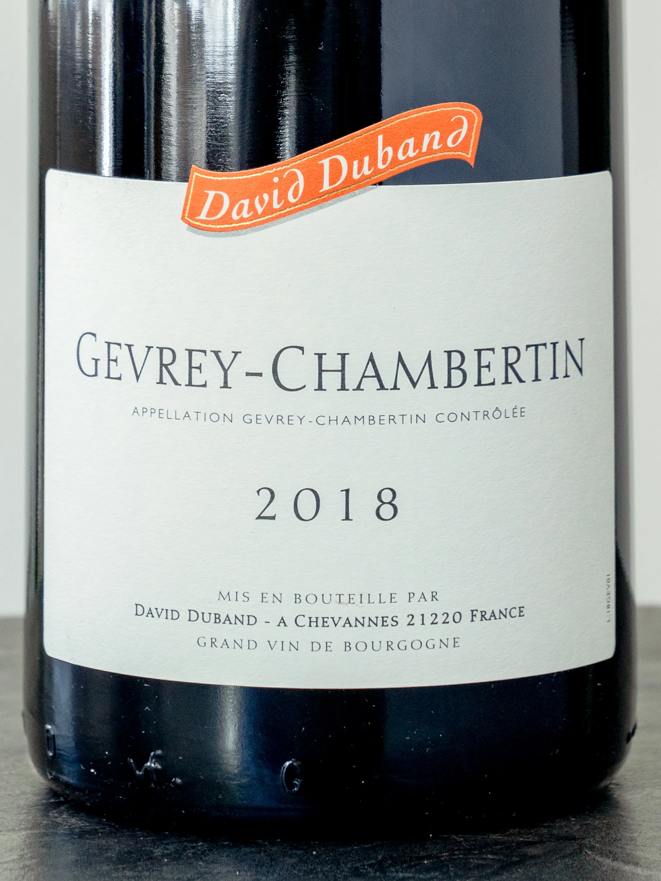 Этикетка David Duband Gevrey-Chambertin