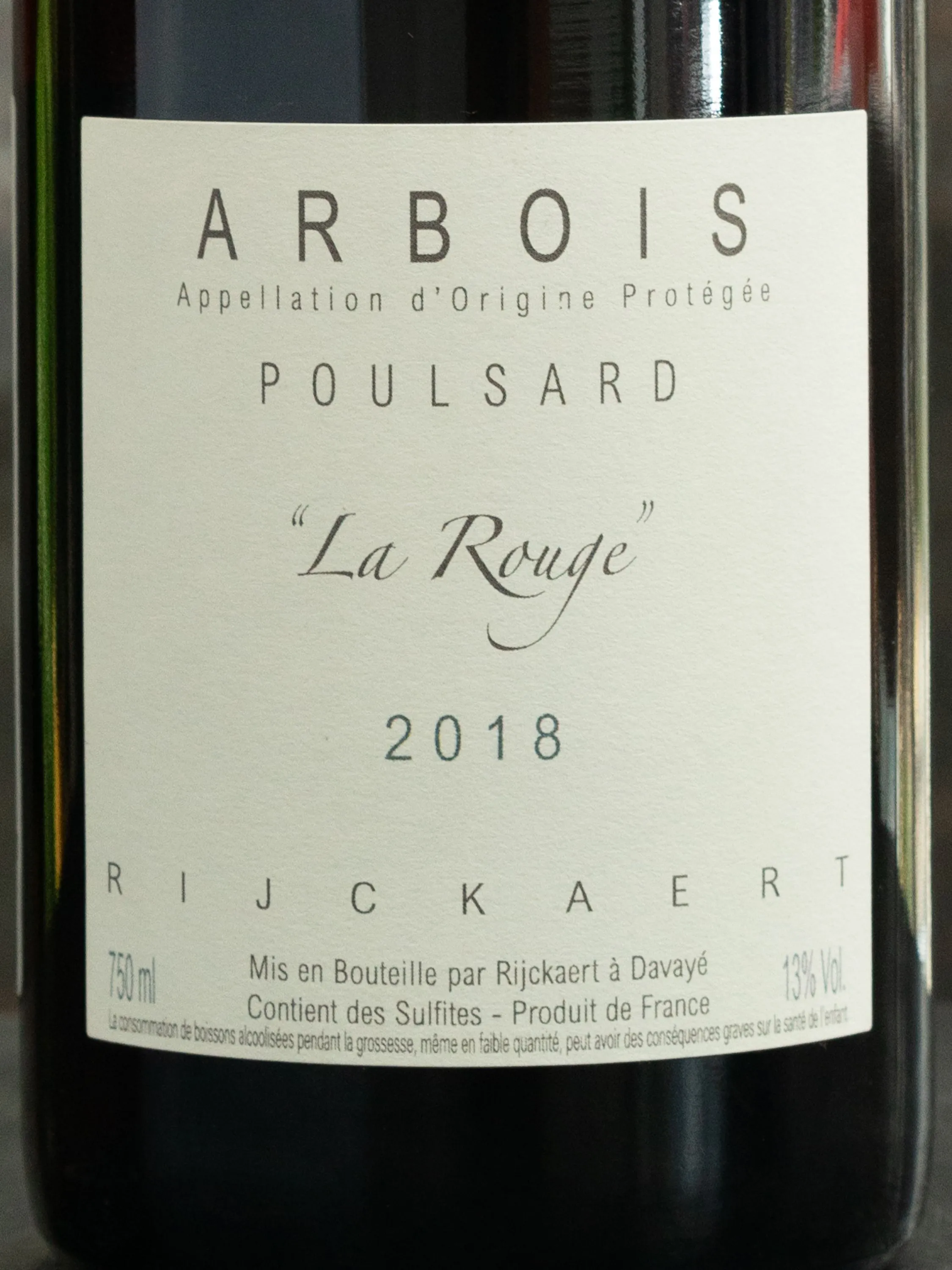 Вино Domaine Rijckaert Poulsard La Rouge Arbois / Домен Райкарт Пульсар Ля Руж