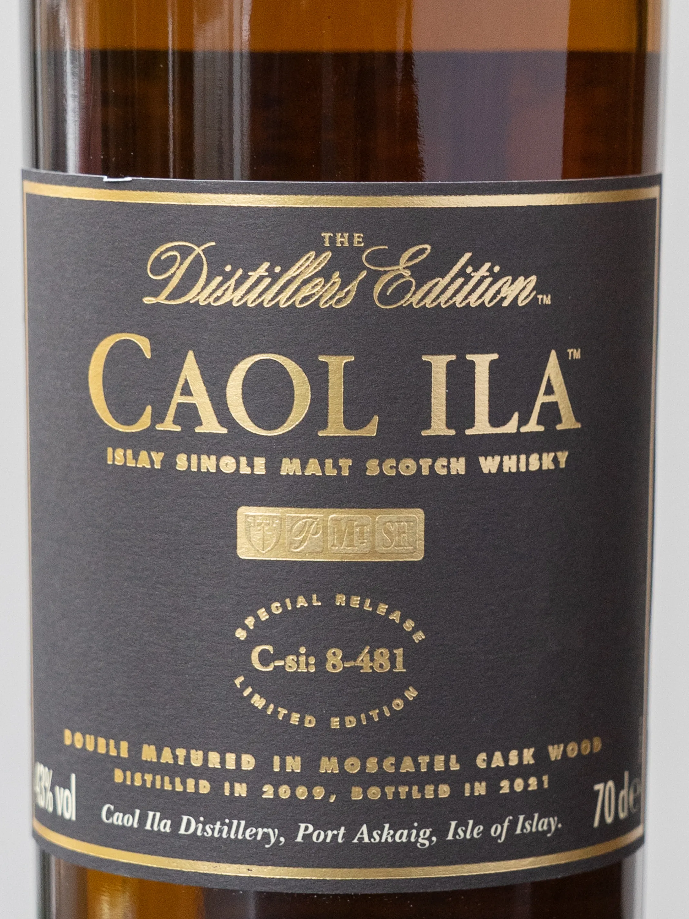 Этикетка Caol Ila Double Matured