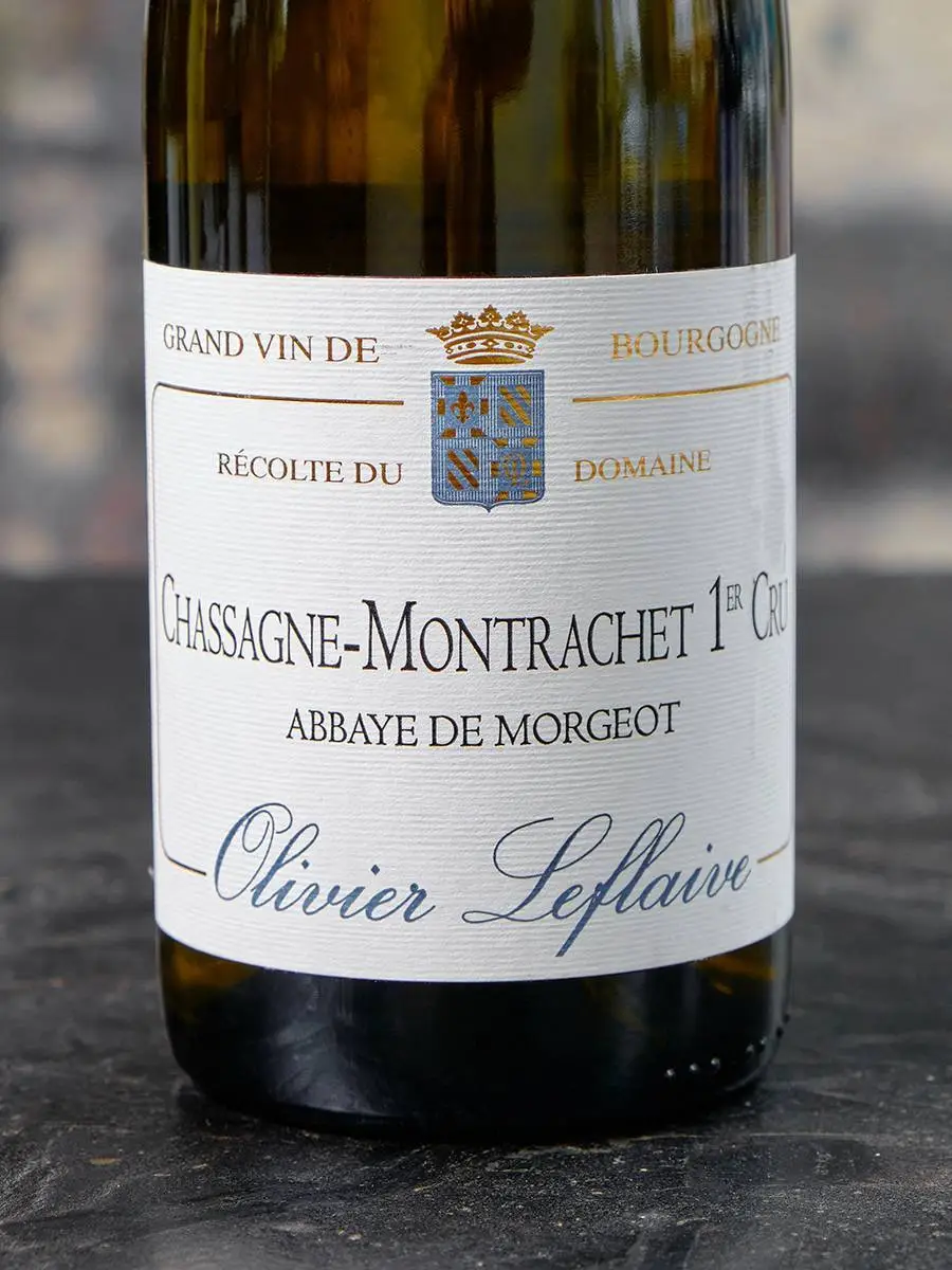 Этикетка Chassagne-Montrachet Premier Cru Abbey de Morgeot Olivier Leflaive 2018