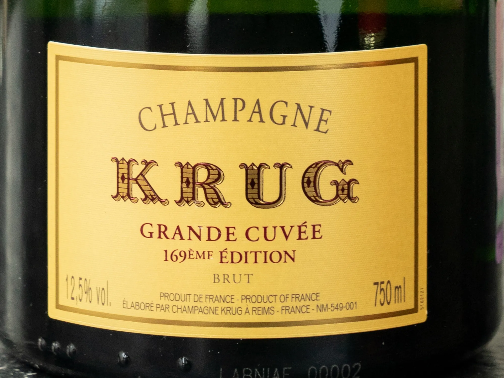 Этикетка Krug Grande Cuvee